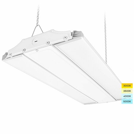 LUXRITE 2FT Linear High Bay LED Shop Light 165/190/220W Up to 30000LM 4CCT 3000K-5000K Adjustable Tilt LR41705-1PK